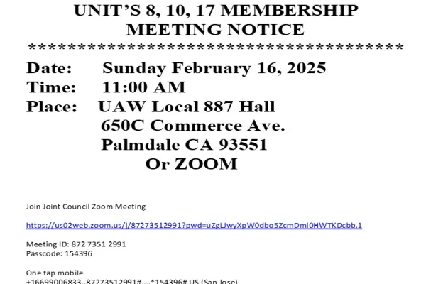 Joint Council Meeting