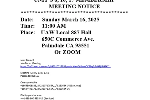 Joint Council Meeting